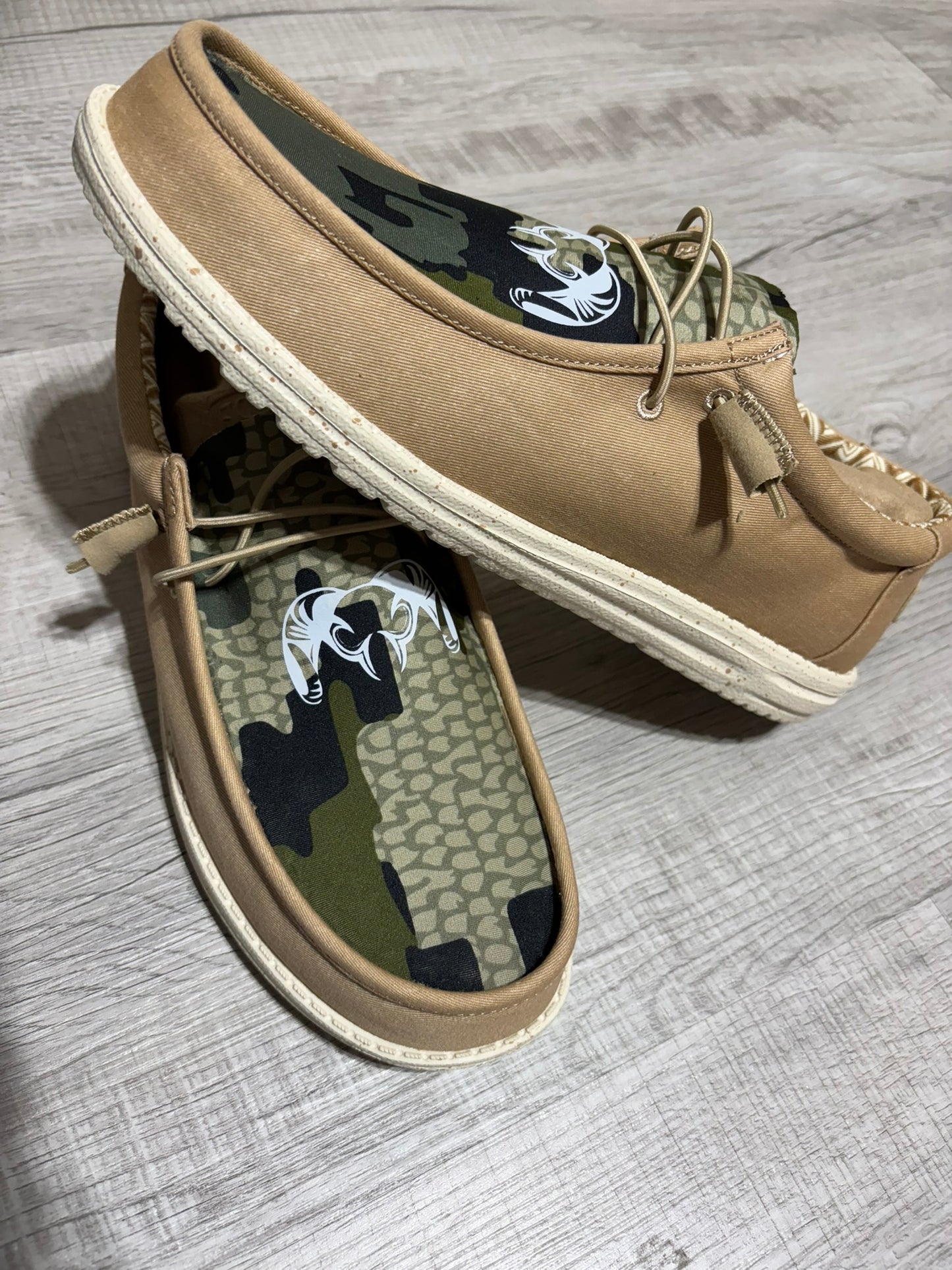 Custom Performance Camo Inspired Casual Dude Shoes – Hunting & Outdoor Slip-On Comfort Shoes