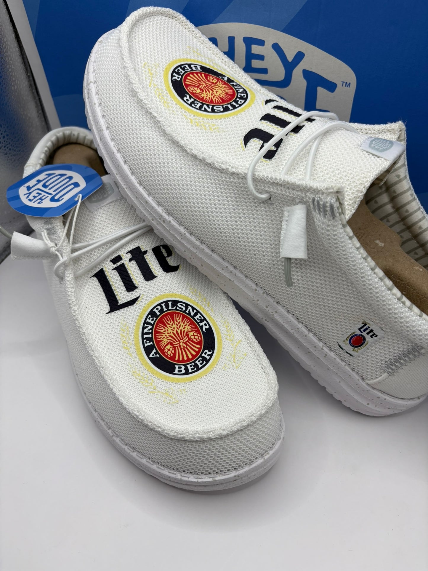 Custom Miller Lite Dude Shoes – Lightweight Slip-On Casual Comfort Shoes