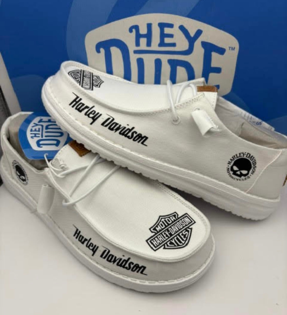 Custom Biker Slip on Dude Shoes