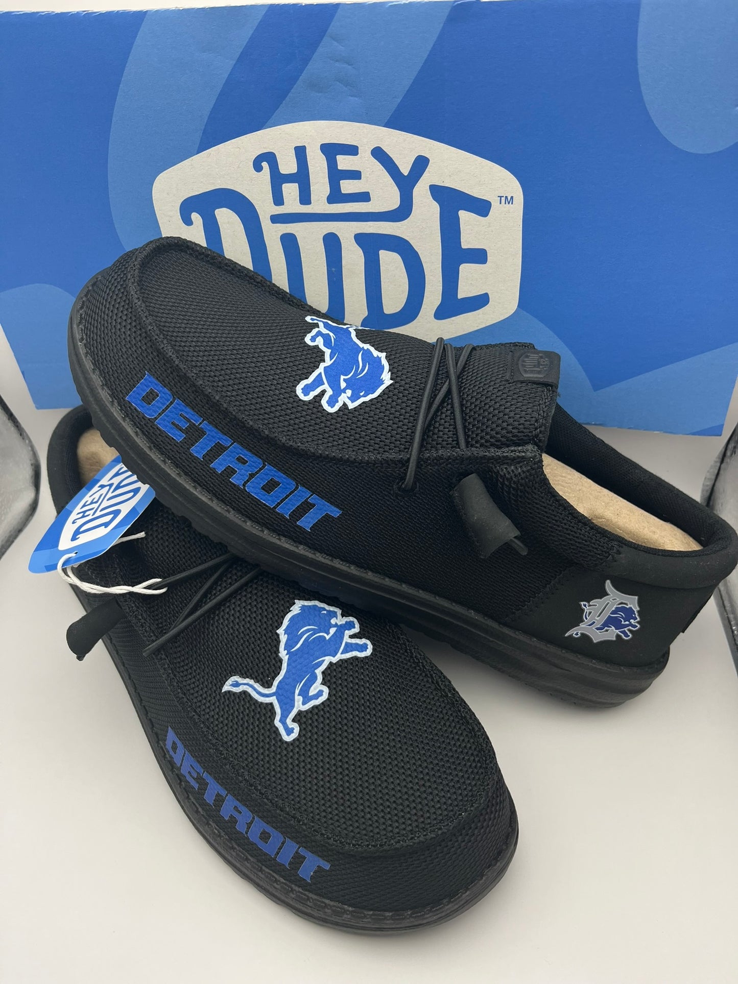 Custom Lions Football Dude Shoes – Lightweight Slip-On Casual Comfort Shoes