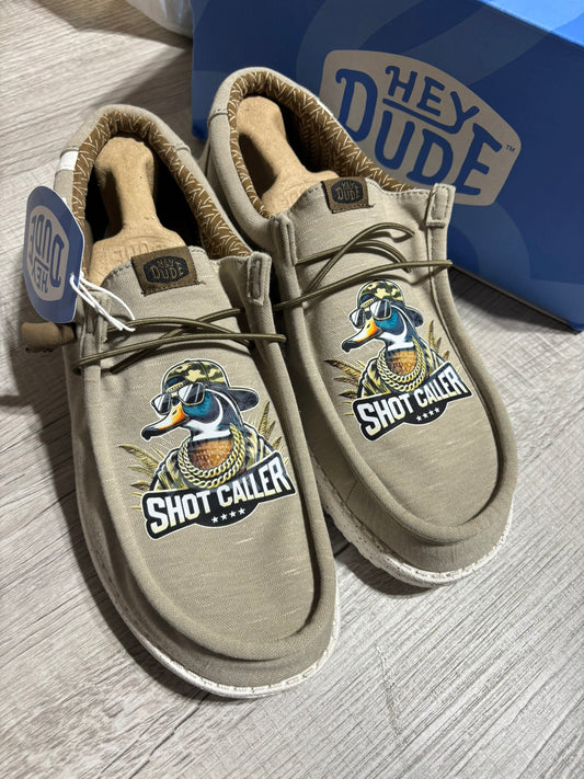 Custom Duck Hunting Dude Shoes – Lightweight Slip-On Casual Comfort Shoes