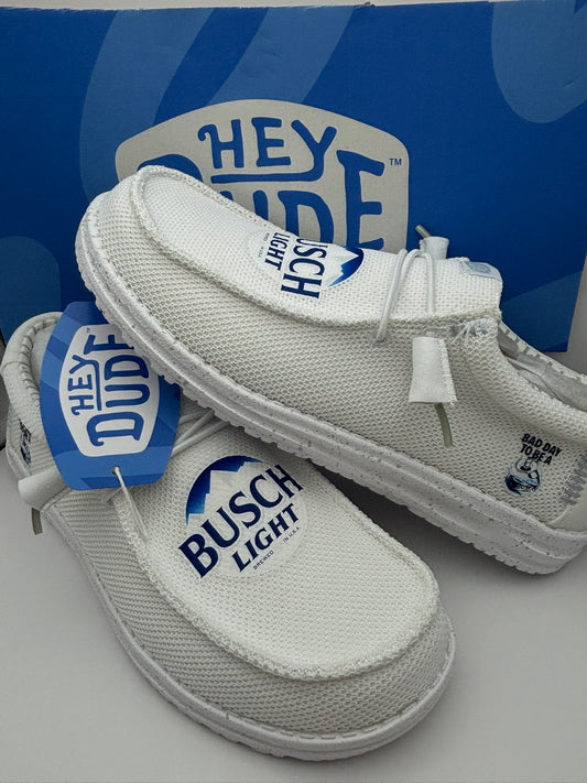 Custom Busch Light Dude Shoes – Lightweight Slip-On Casual Comfort Shoes