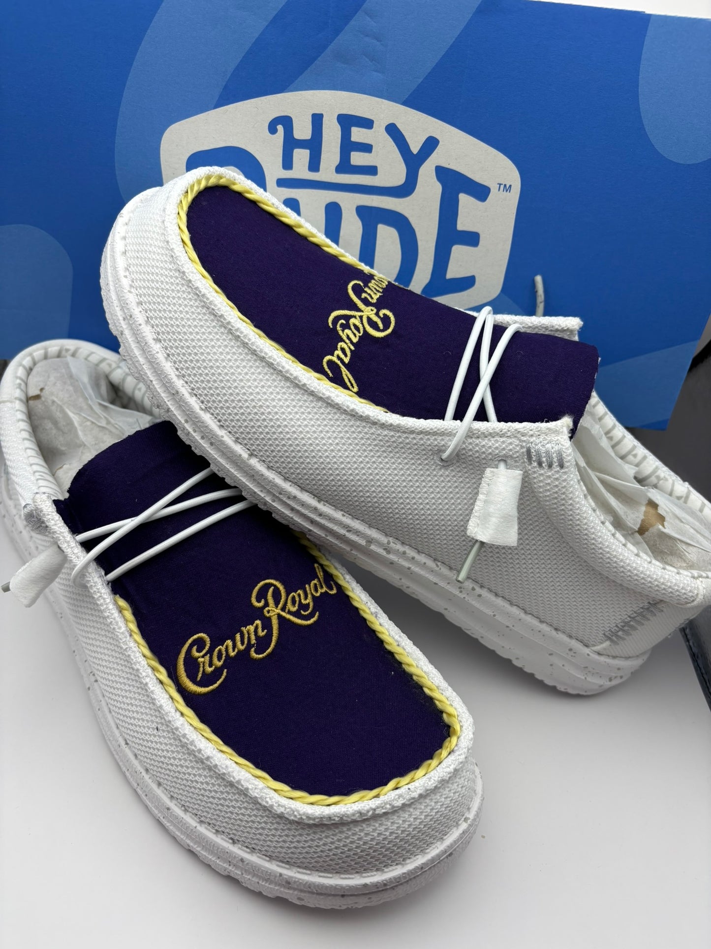 Custom Crown Royal Purple Dude Shoes – Lightweight Slip-On Casual Comfort Shoes