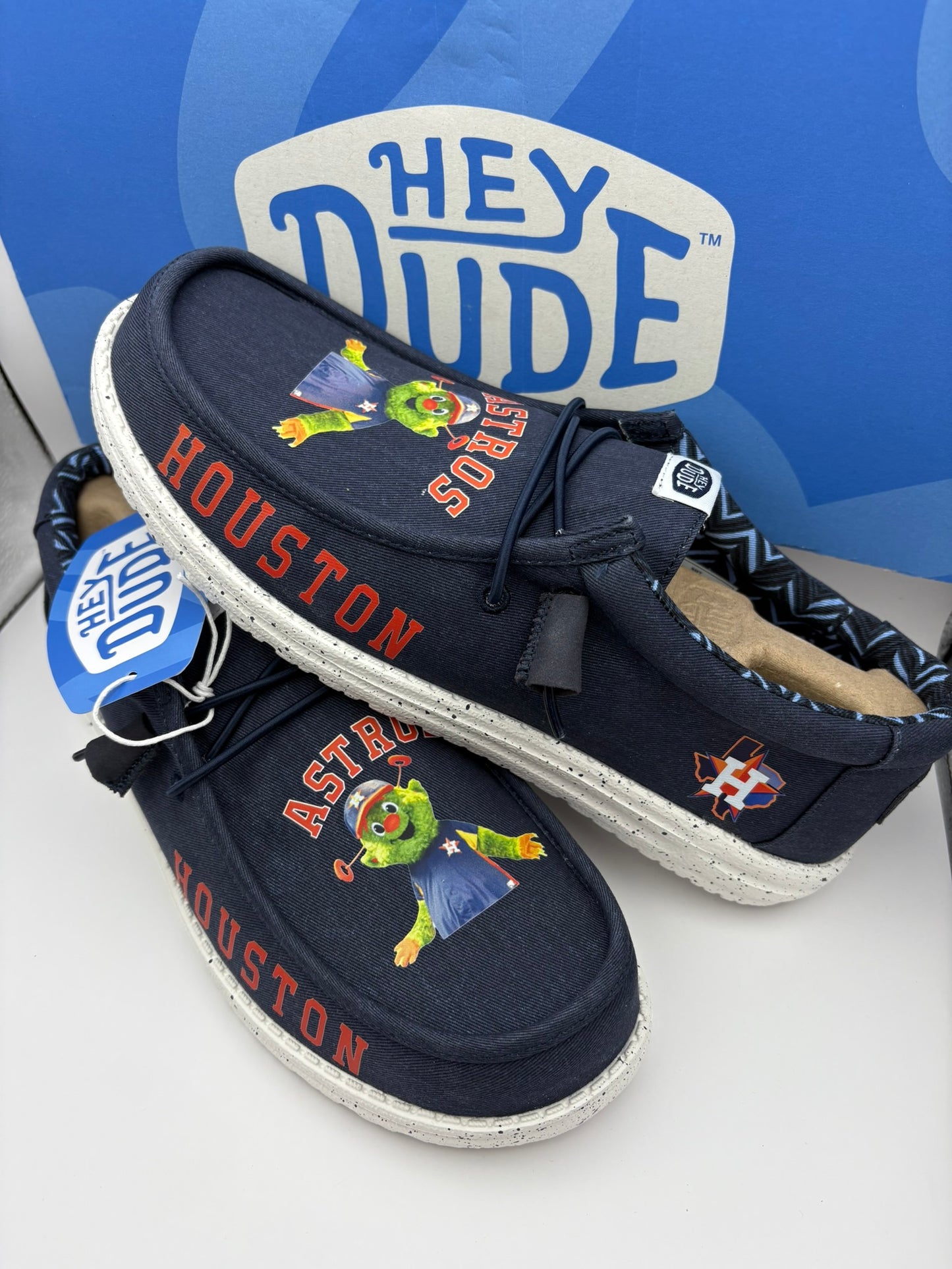 Custom Astros Baseball Dude Shoes – Lightweight Slip-On Casual Comfort Shoes