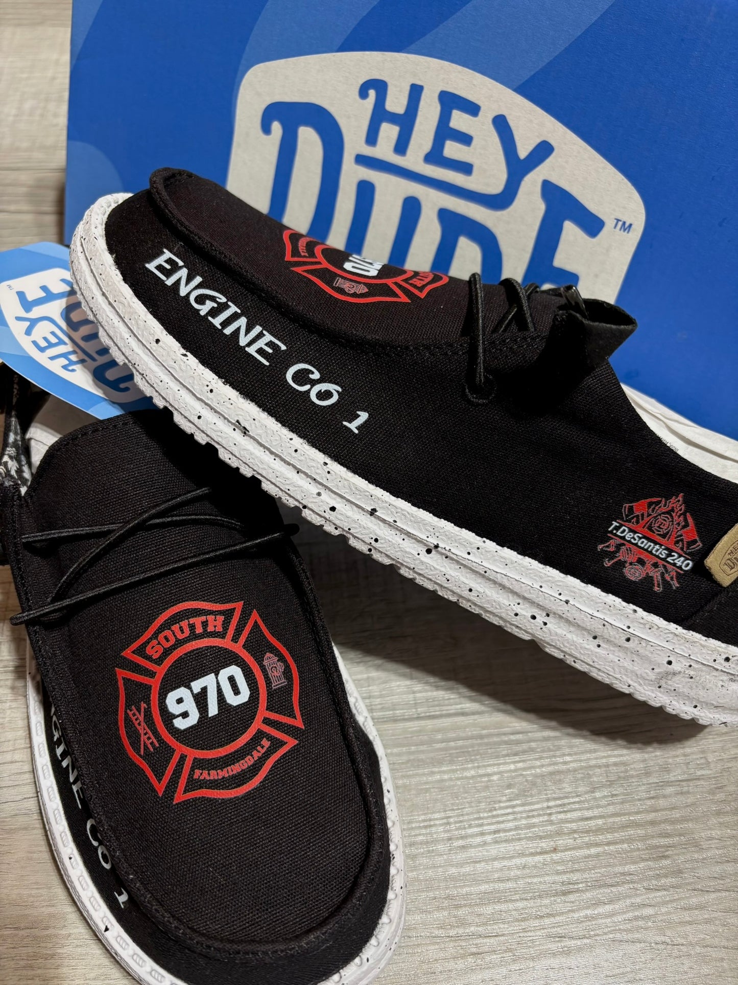 Custom Fire Fighter Dude Shoes – Lightweight Slip-On Casual Comfort Shoes