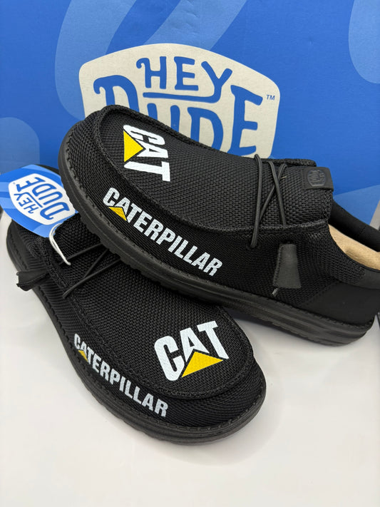 Custom Cat Heavy Equipment Dude Shoes – Lightweight Slip-On Casual Comfort Shoes