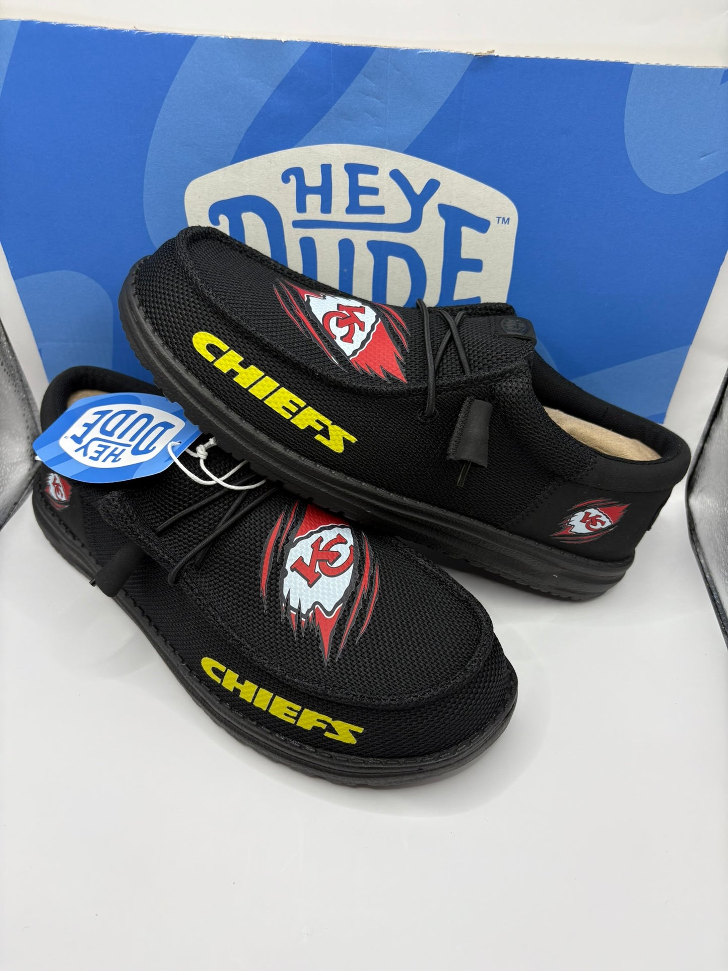 Custom Chiefs Football Dude Shoes – Lightweight Slip-On Casual Comfort Shoes