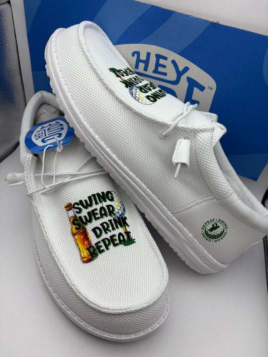 Custom Golf Dude Shoes – Lightweight Slip-On Casual Comfort Shoes