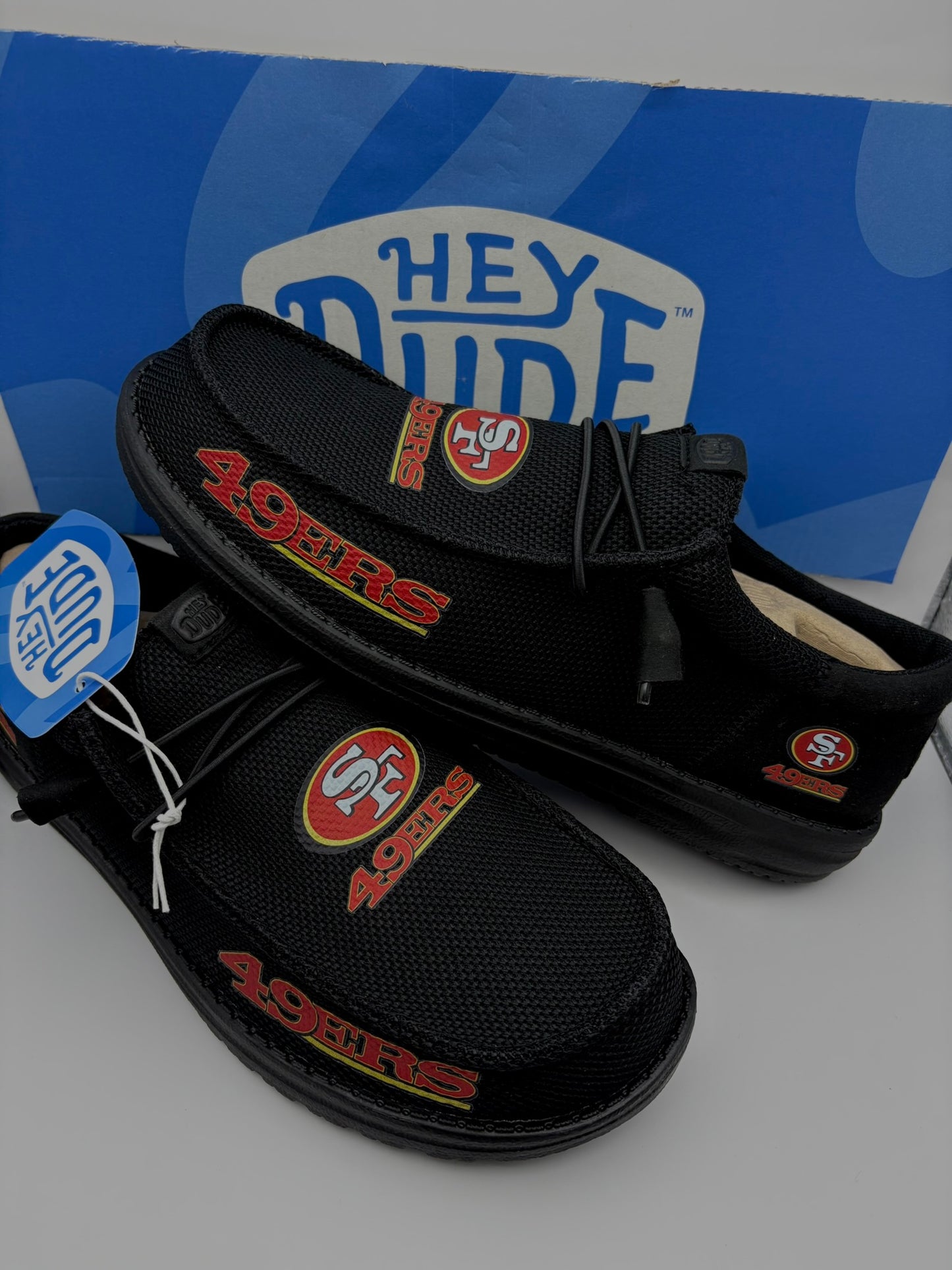 Custom 49er Football Dude Shoes – Lightweight Slip-On Casual Comfort Shoes