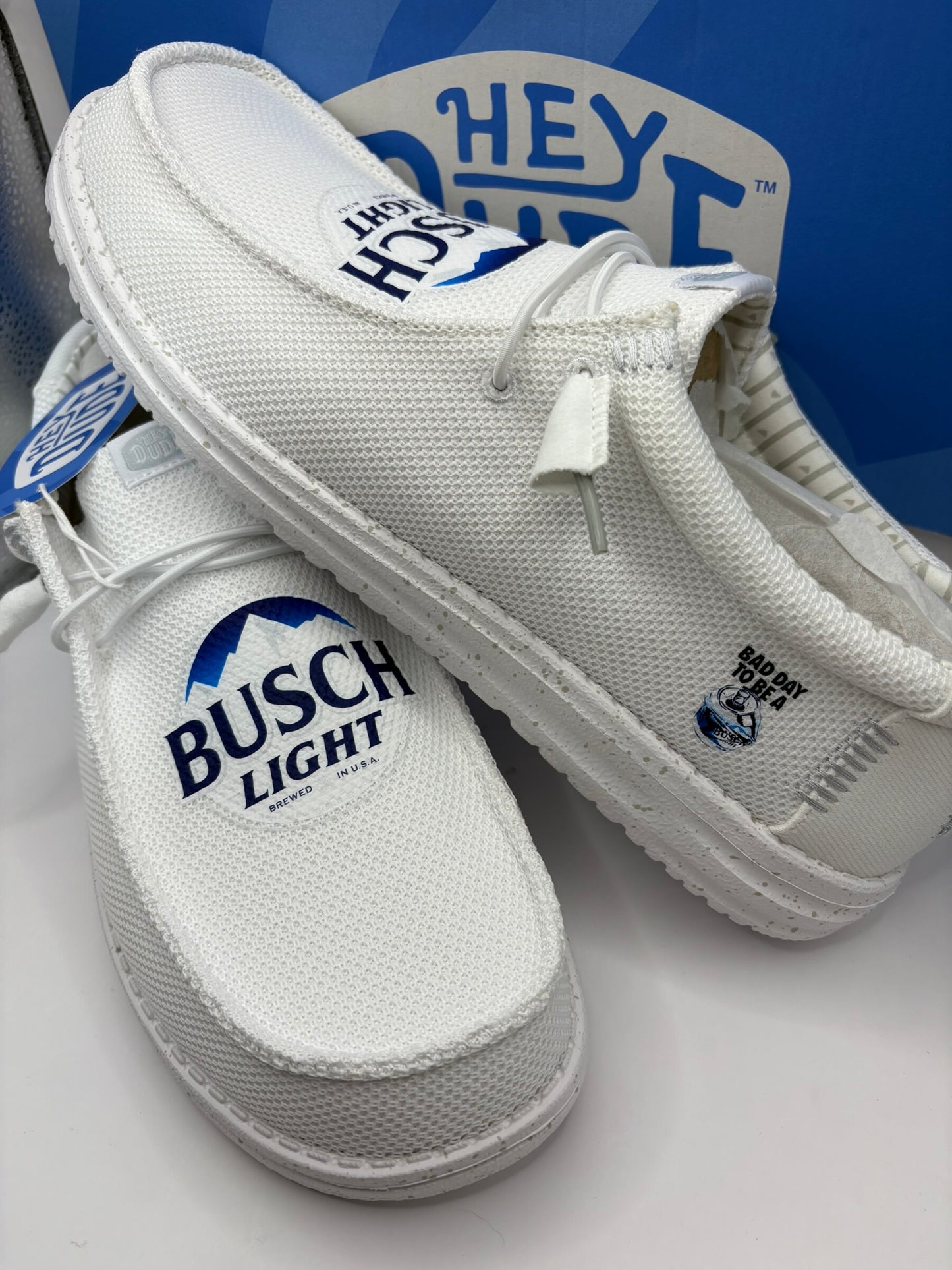 Custom Busch Light Dude Shoes – Lightweight Slip-On Casual Comfort Shoes