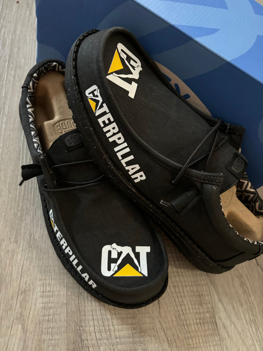 Custom Heavy Equipment Inspired Casual Dude Shoes – Construction & Work Lifestyle Slip-On Comfort Shoes