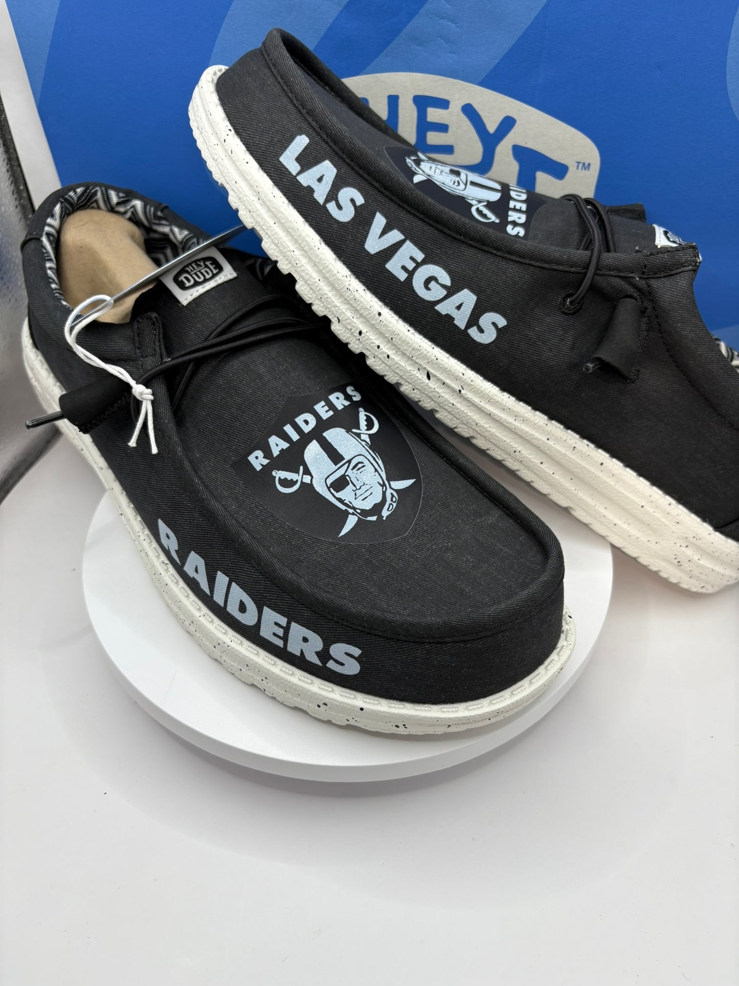 Custom Raiders Football Dude Shoes – Lightweight Slip-On Casual Comfort Shoes