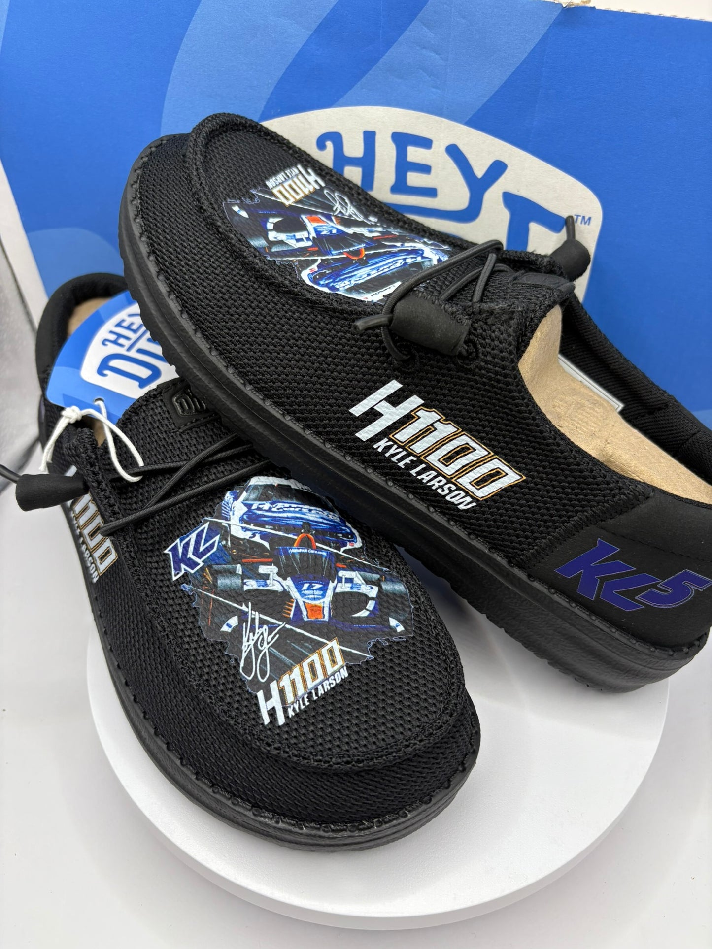 Custom Kyle Larson Race Car Dude Shoes – Lightweight Slip-On Casual Comfort Shoes