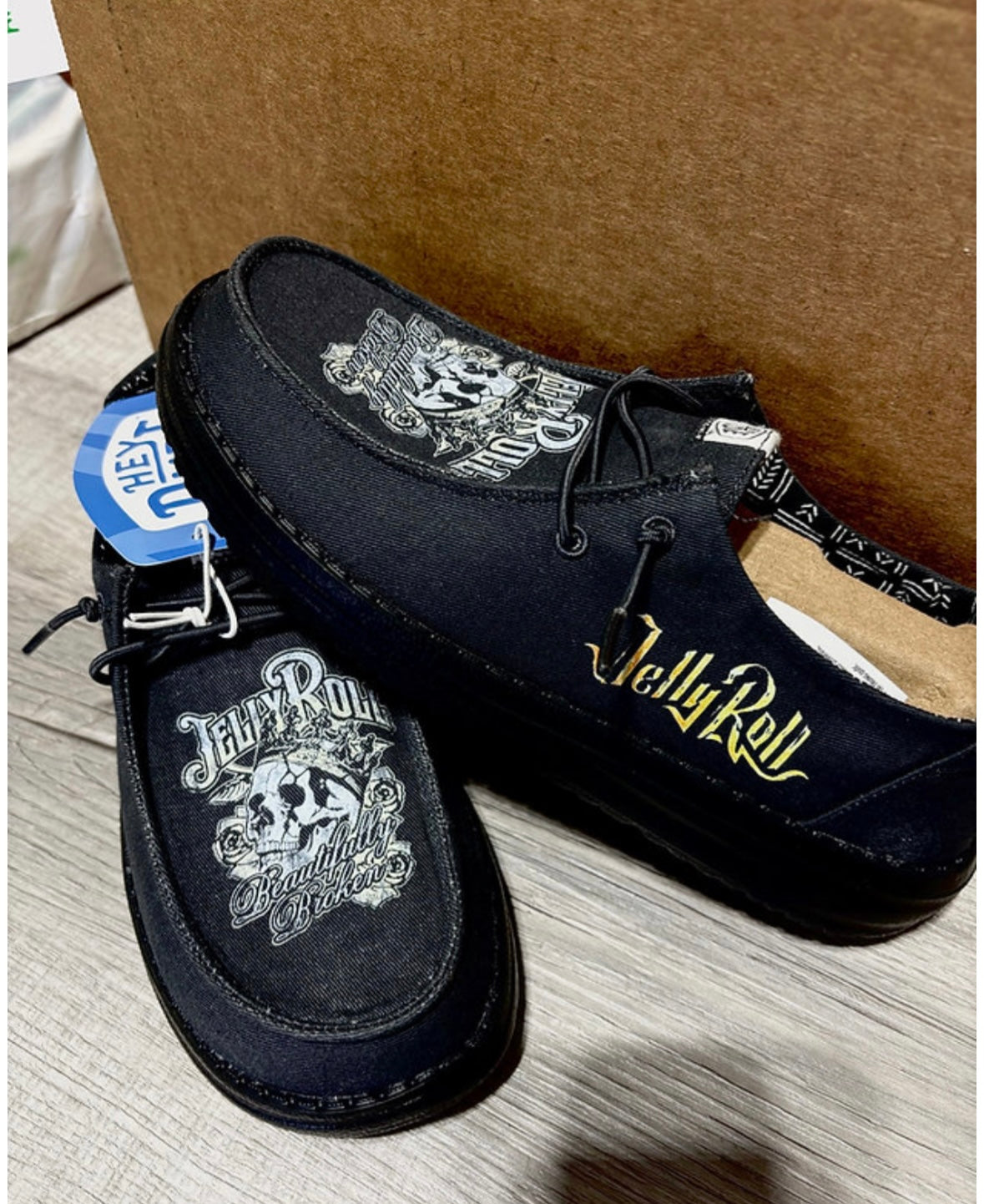 Custom Jelly Roll Music Dude Shoes – Lightweight Slip-On Casual Comfort Shoes