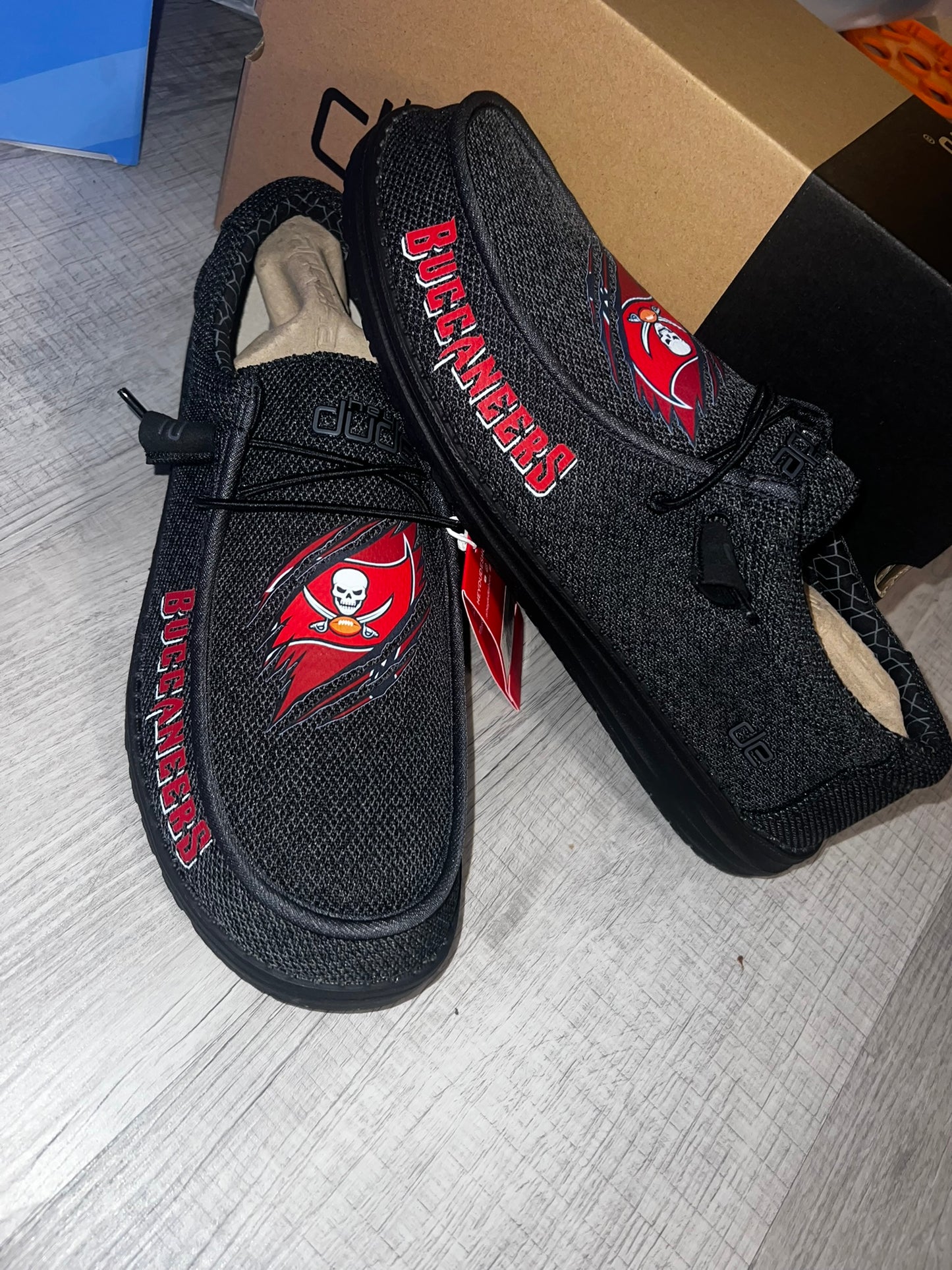 Custom Tampa Football Dude Shoes – Lightweight Slip-On Casual Comfort Shoes