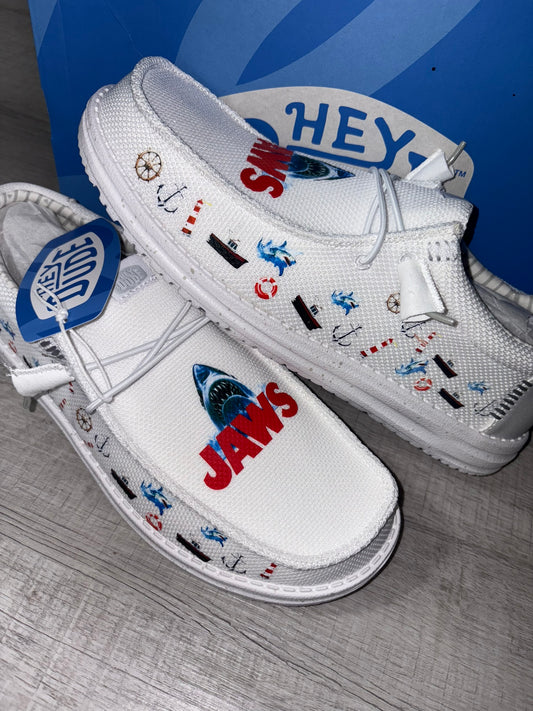 Custom Jaws Shark Dude Shoes – Lightweight Slip-On Casual Comfort Shoes