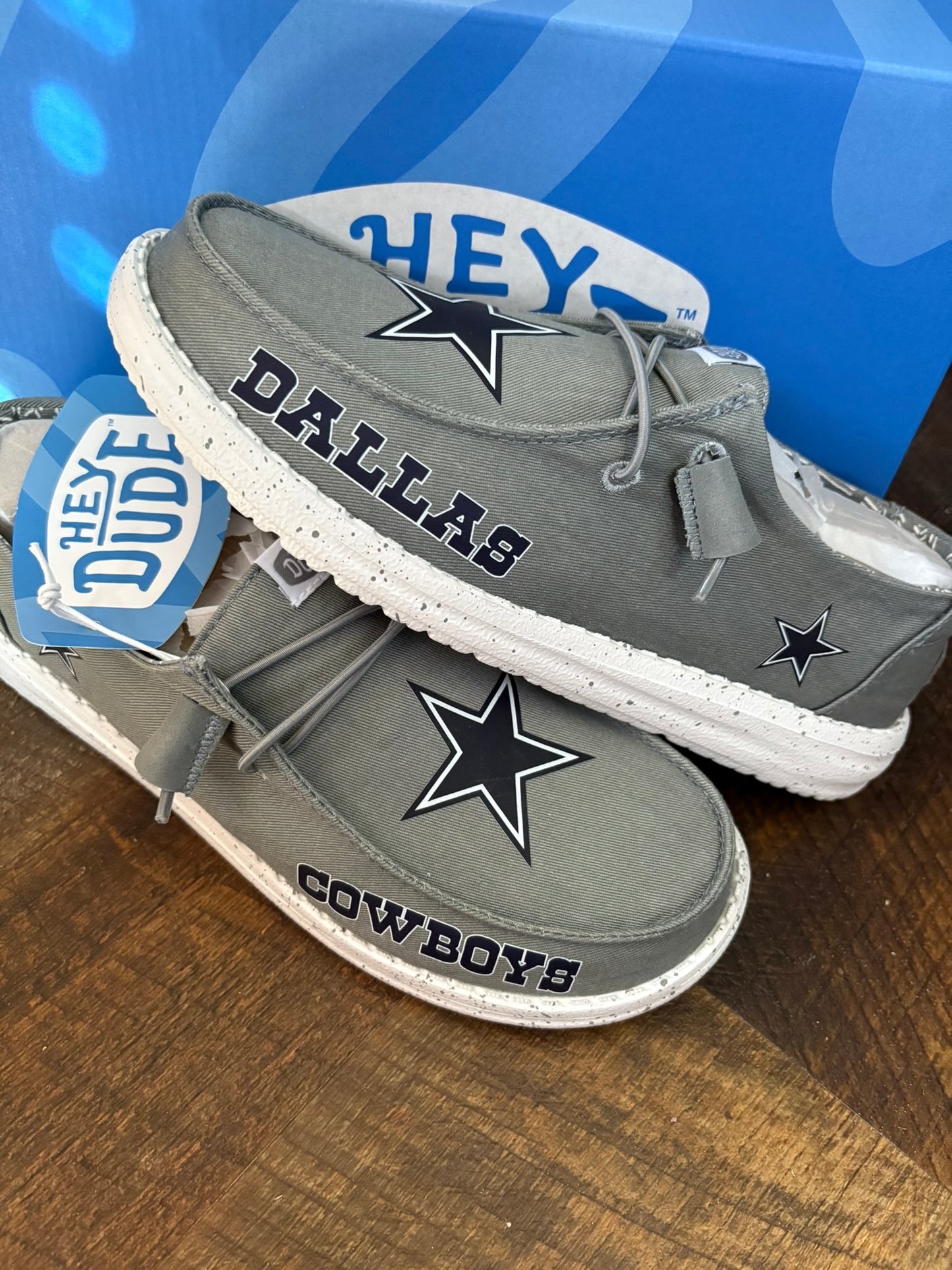 Custom Cowboys Football Dude Shoes – Lightweight Slip-On Casual Comfort Shoes