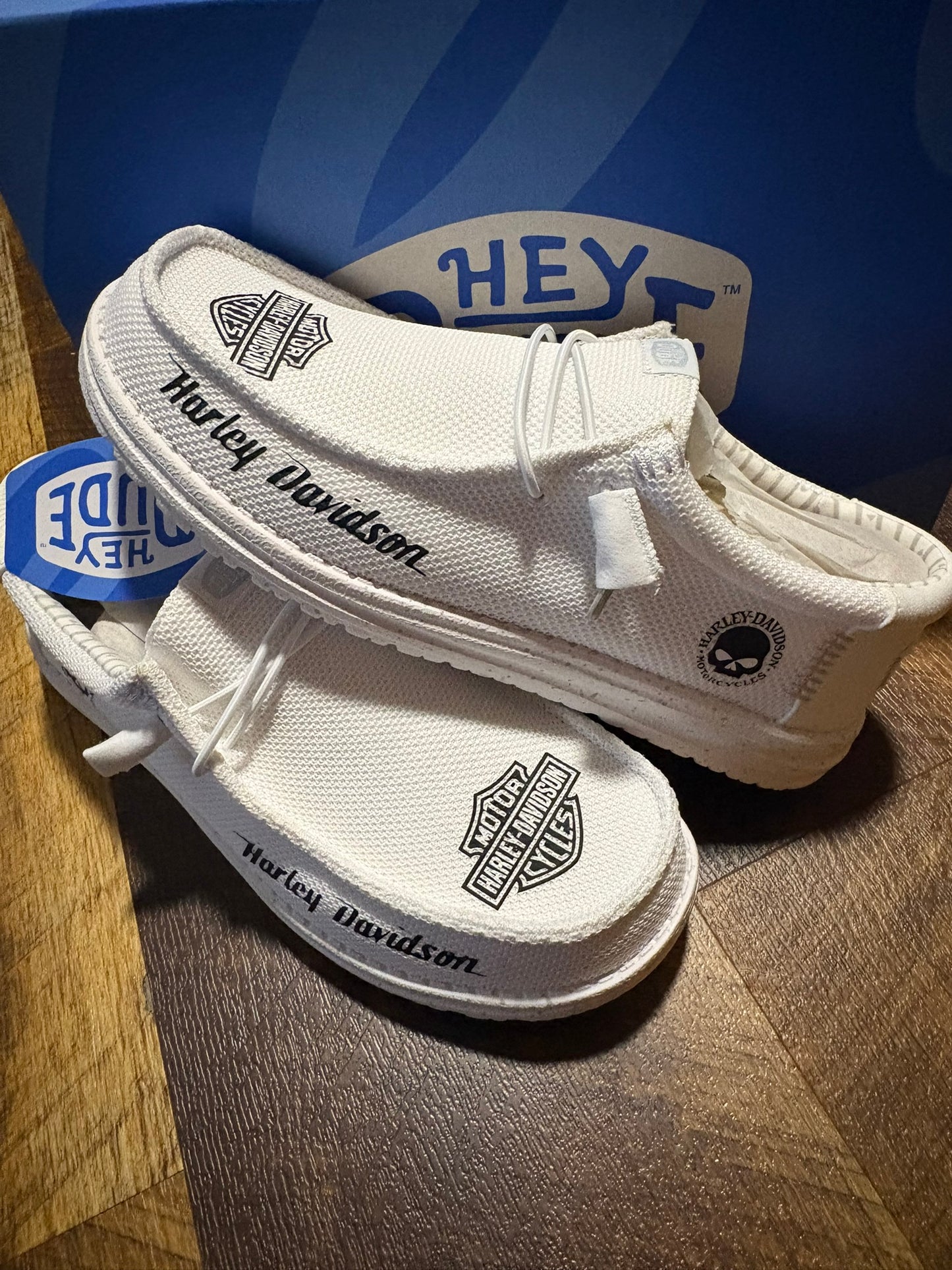 Custom Biker Dude Shoes – Lightweight Slip-On Casual Comfort Shoes