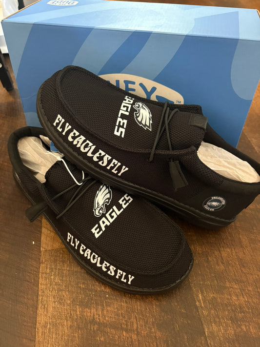 Custom Eagles Football Dude Shoes – Lightweight Slip-On Casual Comfort Shoes