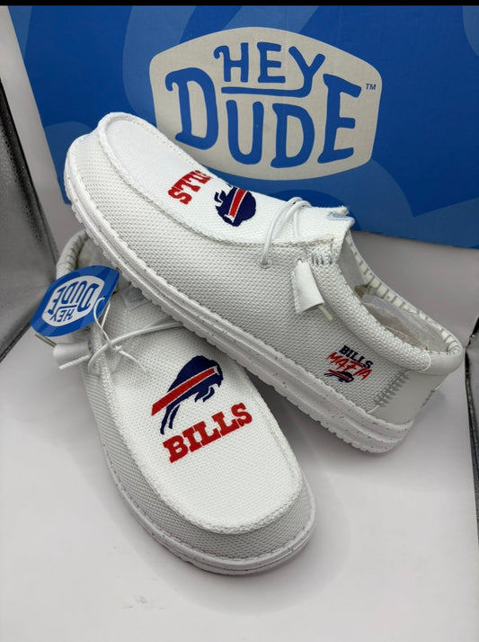 Custom Bills Football Dude Shoes – Lightweight Slip-On Casual Comfort Shoes