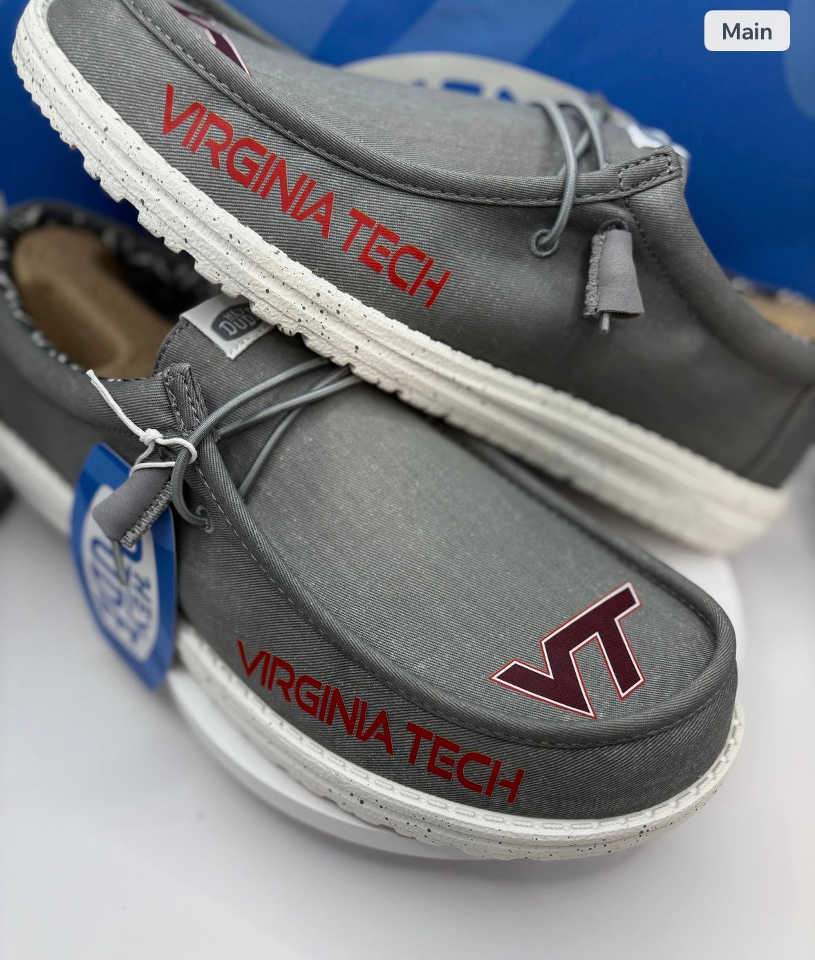 Custom Virgina Tech Dude Shoes – Lightweight Slip-On Casual Comfort Shoes