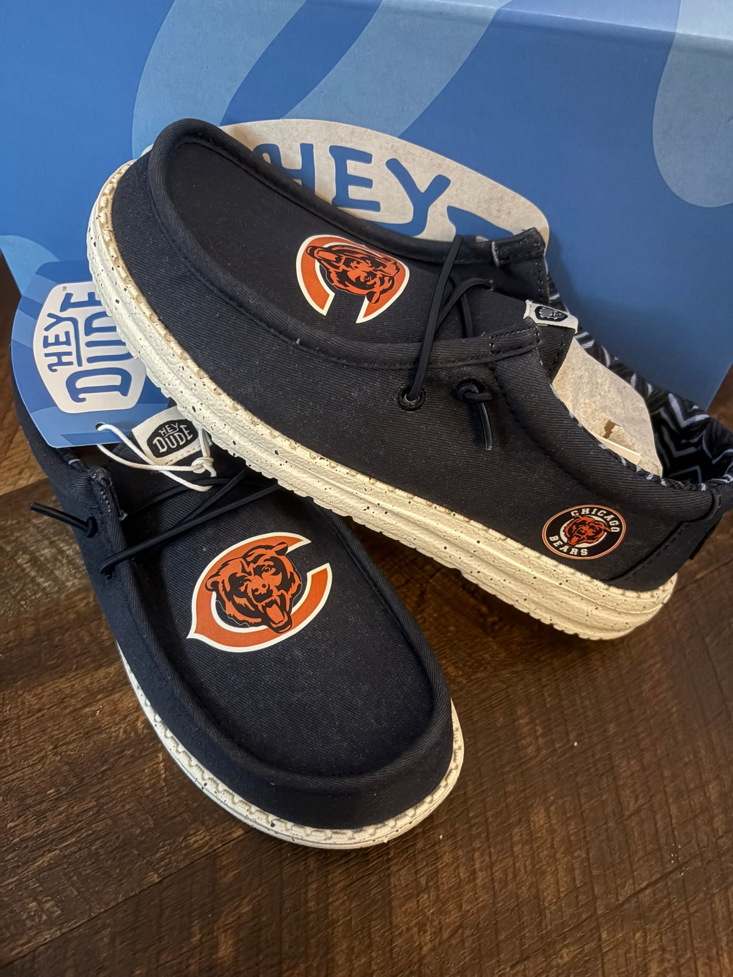 Custom Bears Football Dude Shoes – Lightweight Slip-On Casual Comfort Shoes