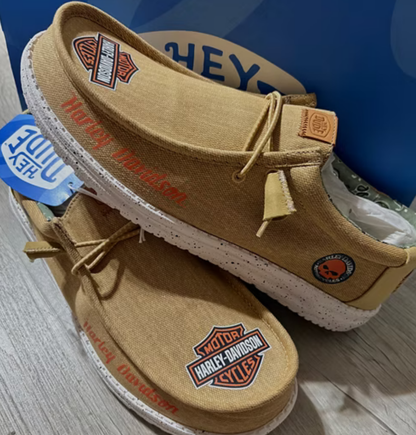 Custom Biker Slip on Dude Shoes